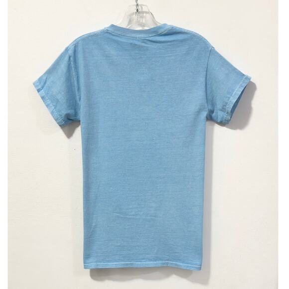 NWT: Philcos - Women's Light Blue, Crewneck, David Bowie Graphic T-shirt (Small) - Picture 2 of 3